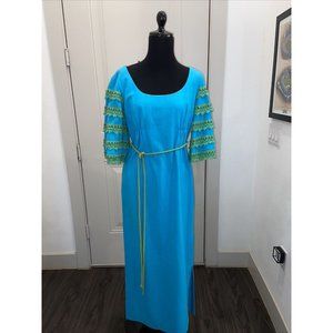 EDDY GEORGE CALIFORNIA Vintage, 1960s, EG, Eddy George, Funky, Embroidered, Dres